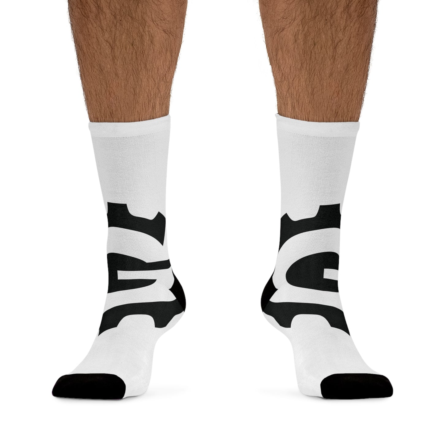 Gear Logo Crew Socks — Recycled Polyester Comfort