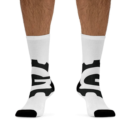 Gear Logo Crew Socks — Recycled Polyester Comfort