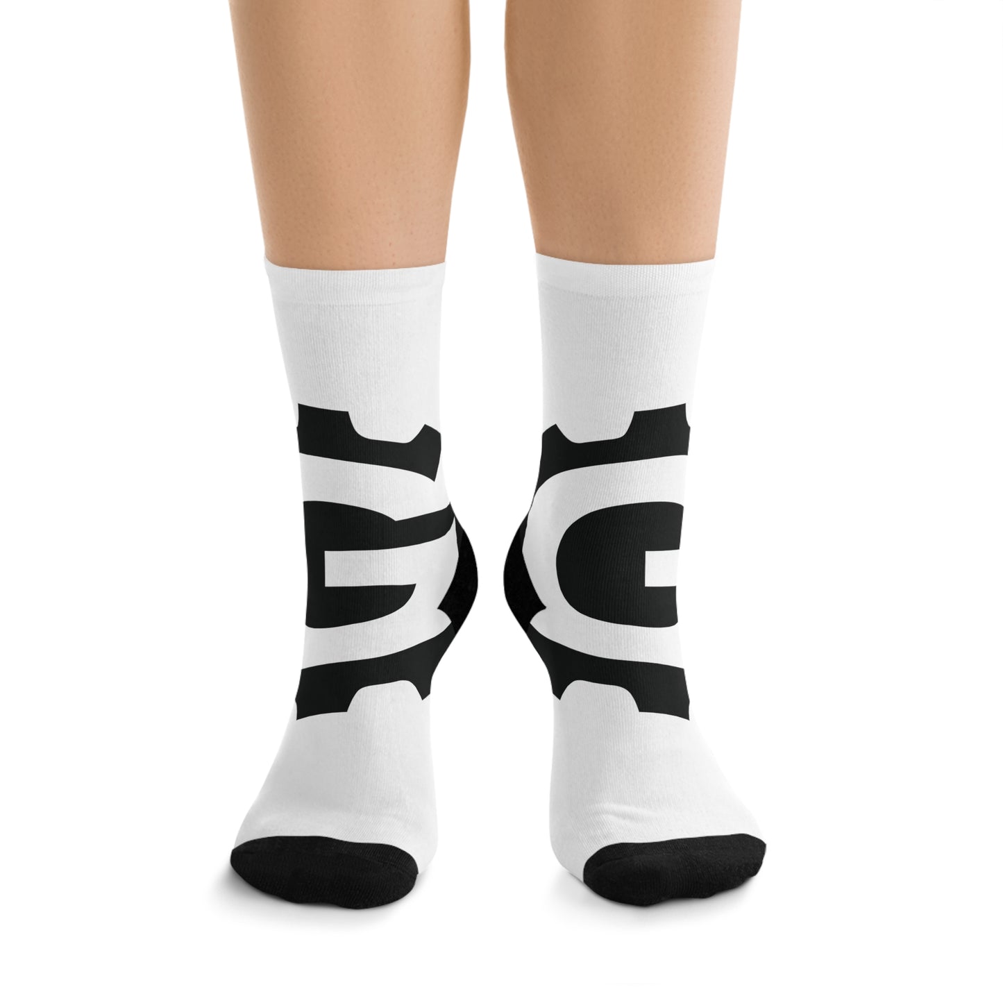 Gear Logo Crew Socks — Recycled Polyester Comfort