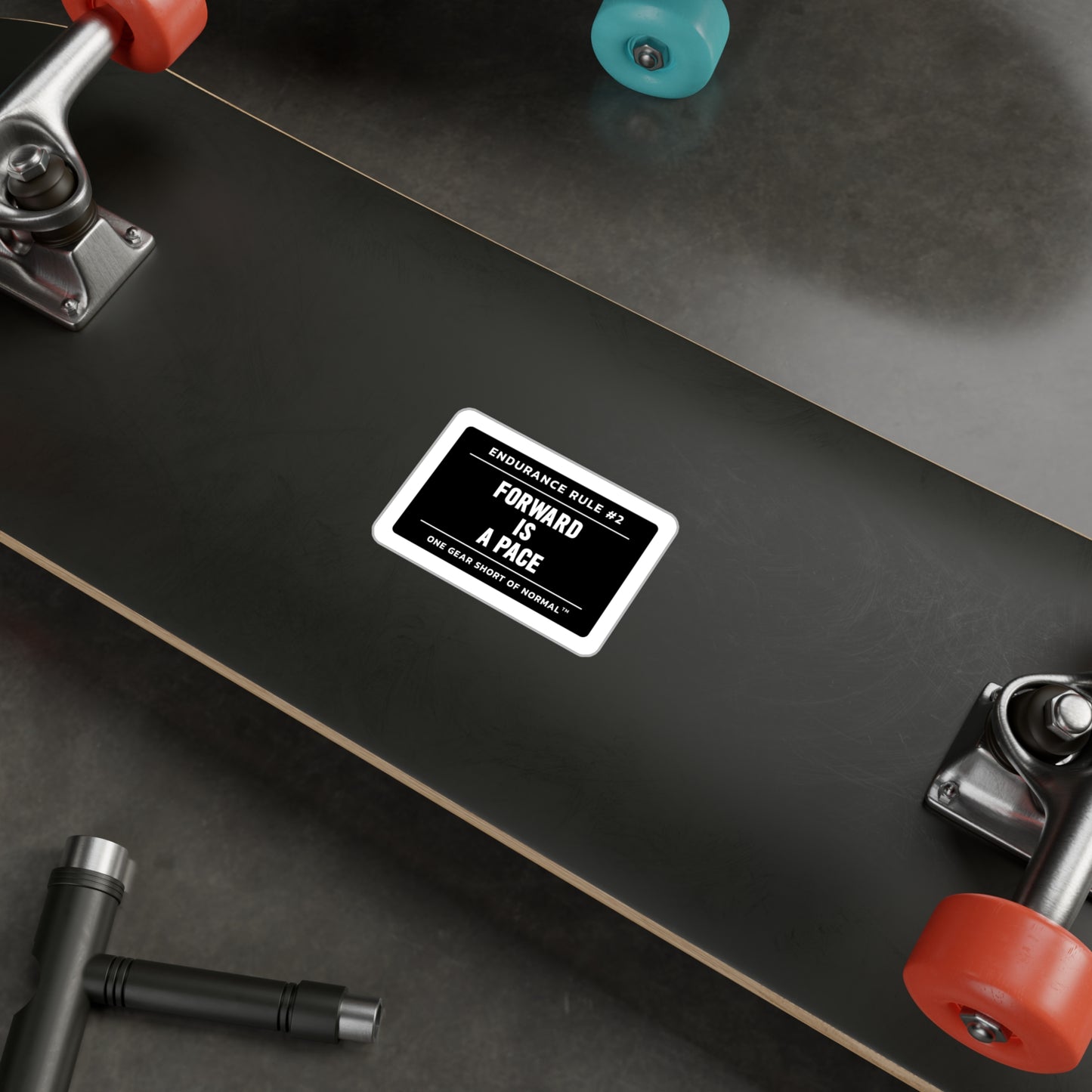 Kiss-Cut Sticker — “Forward Is A Pace” Motivational Vinyl Decal